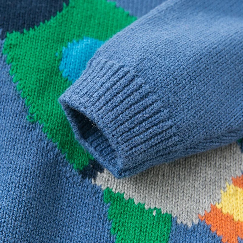DBW11730 dave bella autumn knitted sweater infant baby boys long sleeve pullover kids toddler tops children | Детская одежда и