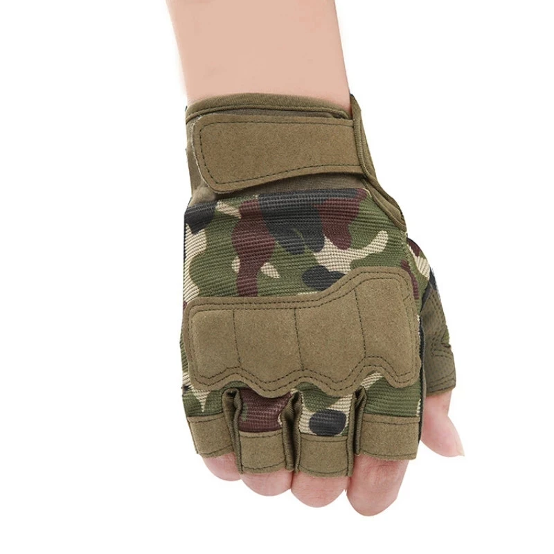

Men's Tactical Gloves Military Army Shooting Fingerless Gloves Anti-Slip Outdoor Hunting Sports Paintball Airsoft Bicycle Gloves