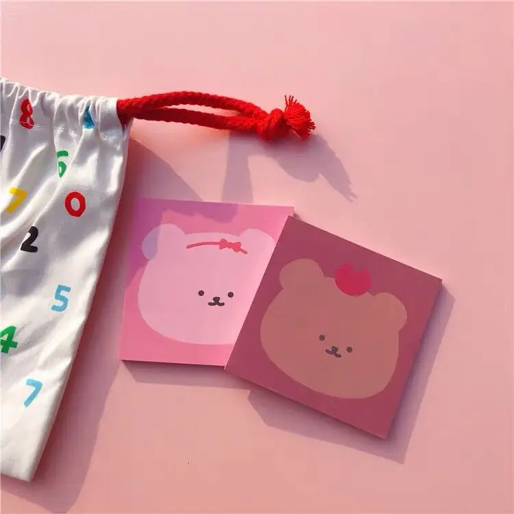 2020 Kawaii Bear 50 листов блокнот планировщик Ежедневный список сообщения бумажная