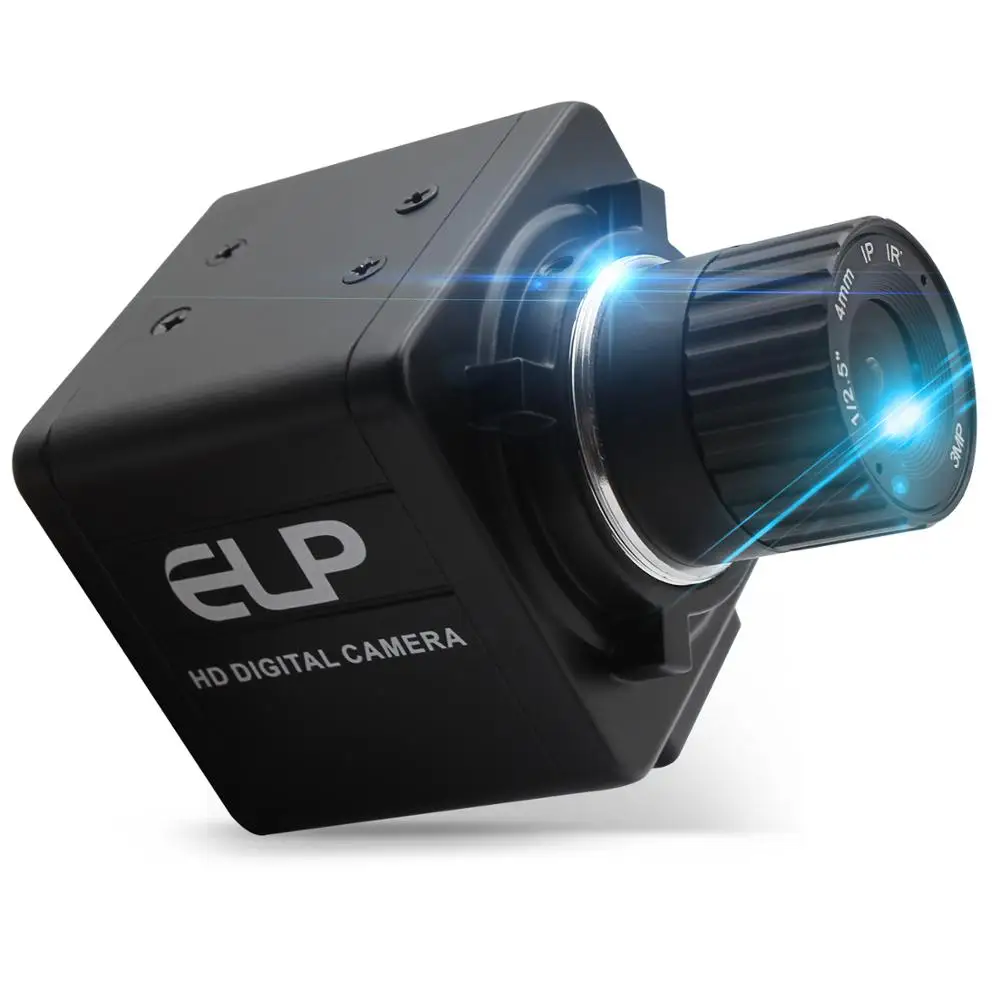 Веб камера ELP 2 МП Full HD для ПК с ручной фокусировкой 4 мм 260Fps CMOS OV4689 Sesnor UVC