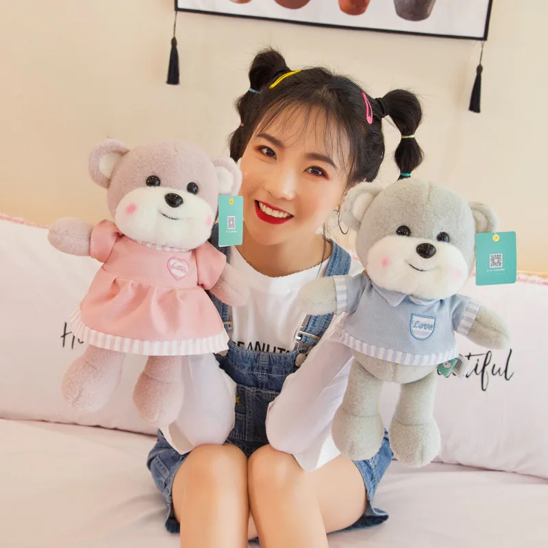 Новый стиль пара медведей плюшевые игрушки мягкие животные милый медведь мягкая