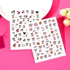 Наклейки для ногтей с мультяшными героями Диснея, Стич, Симба, Диснеевские принцессы, слайдер для дизайна ногтей ручной работы, украшения для ногтей своими руками, детали для дизайна ногтей