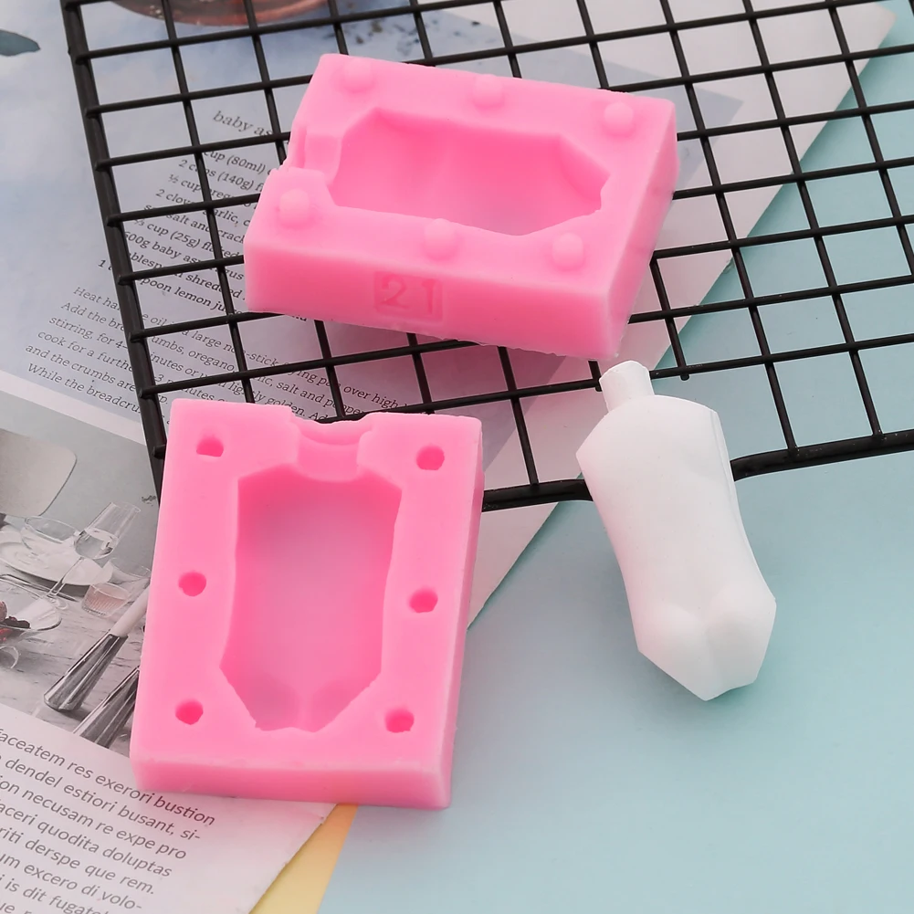 Кукла средства ухода за кожей 3D силиконовая форма для фонданов, шоколада для декорирования торта глины пресс-форма для мужские и женские DIY Инструменты для выпечки для свадьбы