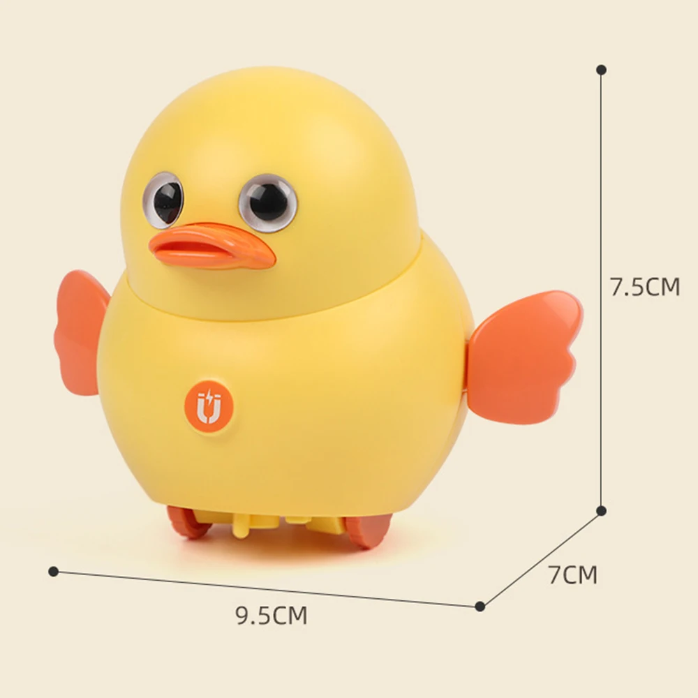

6pcs Cute Swinging Magnetic Electric Walking Chicks For Infants Toddlers Electronic Interactive Gift For Kids Funny Swing Squad