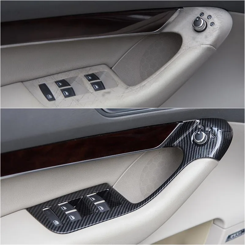 Кнопки для подъема стекла автомобиля рамка декоративная накладка 4 шт. Audi A6 C6