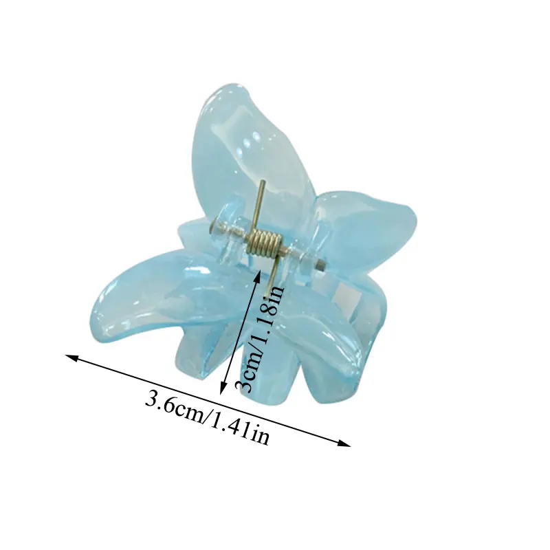 

Mini Butterfly Hair Claws Acrylic Sweet Hair Ornament Clip Colorful Hairpins Fashion Hair Accessories For Women Girls Cute New