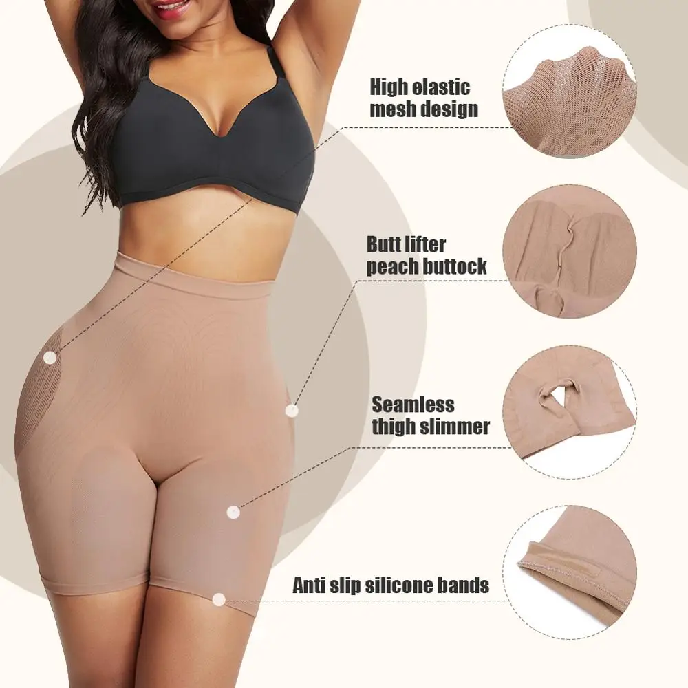 Бесшовные Для Женщин Прикладом Body Shaper животик Управление трусики увеличитель