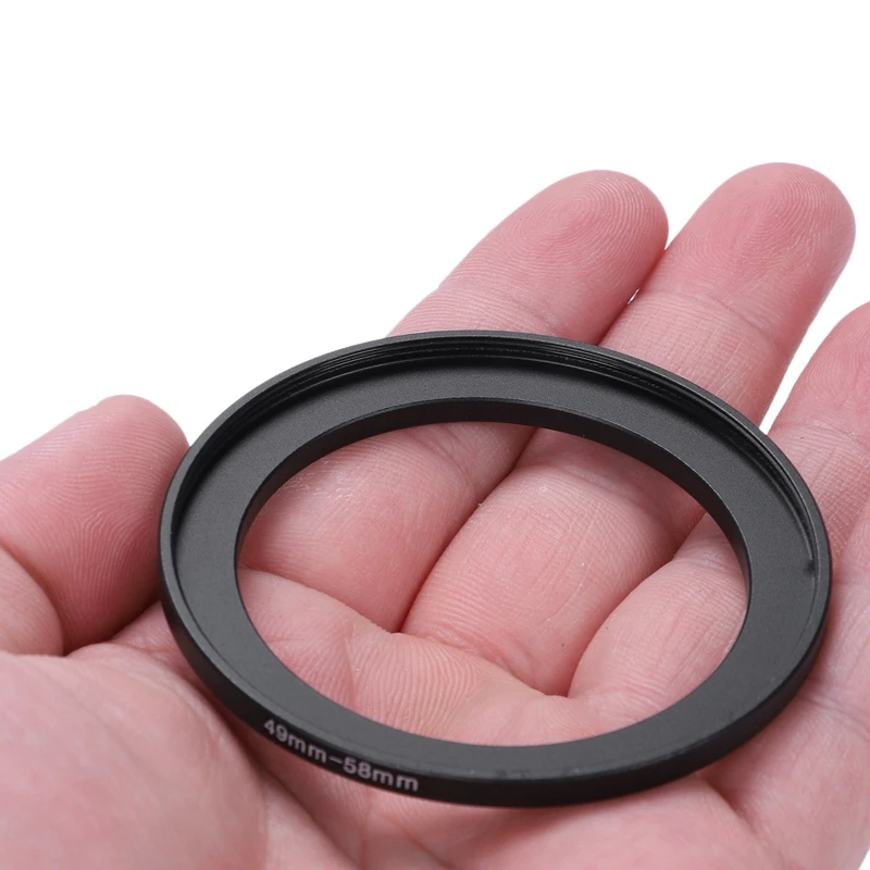 1 шт. для кольца адаптера 49 мм до 58 черного цвета камеры и стандартная