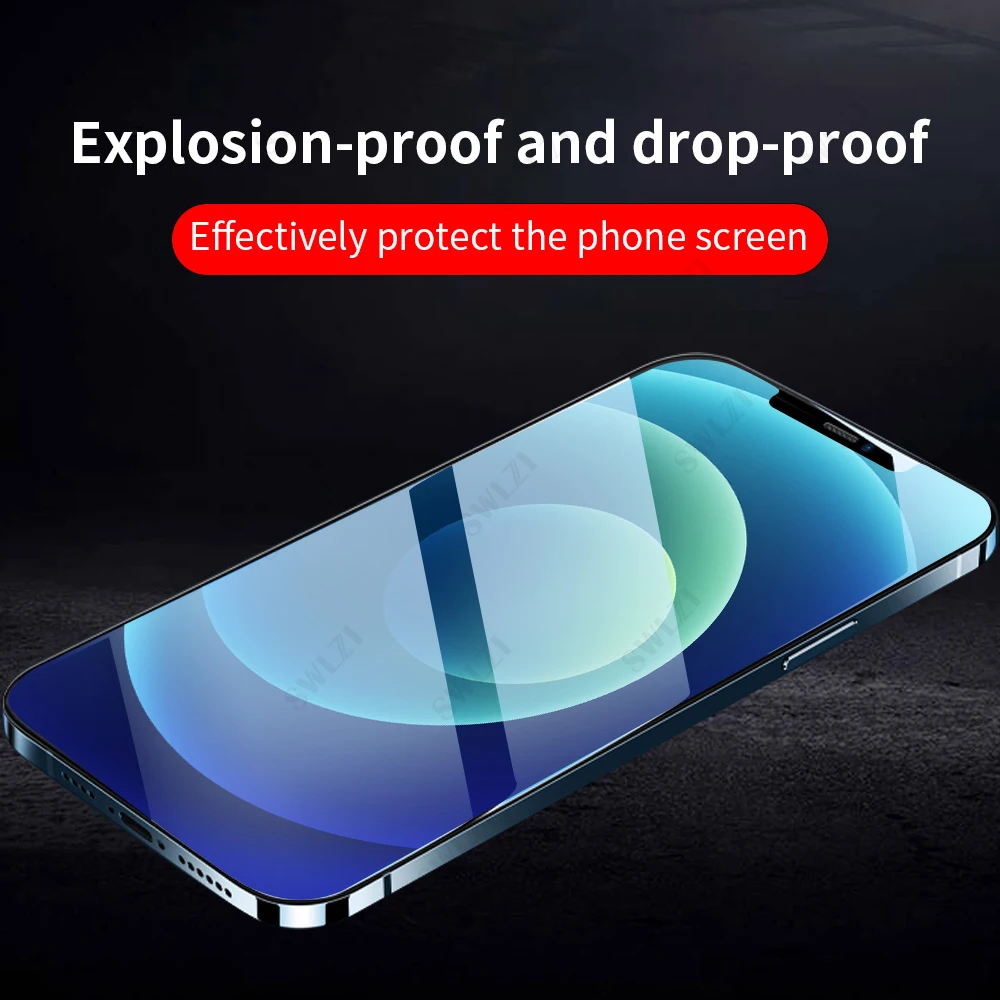 

Защитное стекло для iPhone, 12 Mini, 11 Pro, XS Max, 7, 8 Plus, X, XR, SE, 2020, закаленное, полноэкранное
