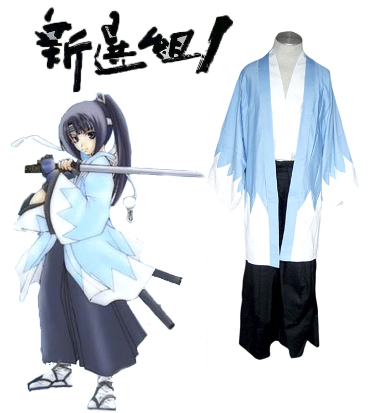 

(QYY-025) Японский мультяшный костюм Hakuouki Shinsengumi, униформа для команды