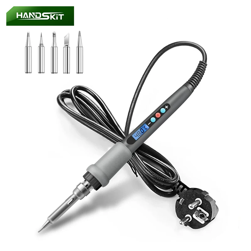 Комплект электрического паяльника Цифровой паяльник 220 В/90 Вт Электрический + 5 шт