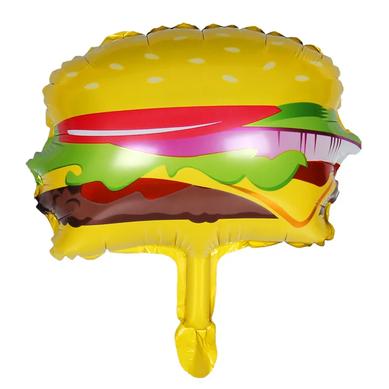 

5pce New big Hamburg ice cream cake donut Pizza food balloon wedding birthday party decoration cake shop inflatable balloons
