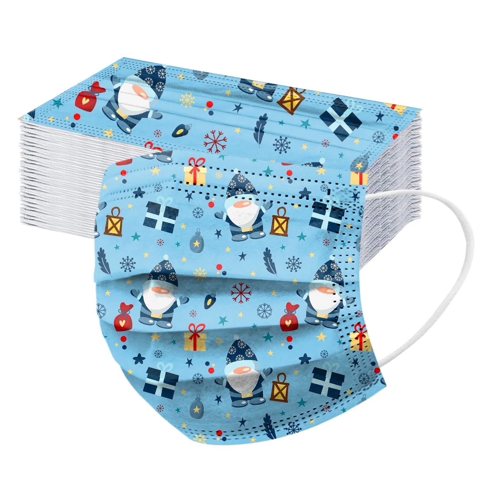 Маска одноразовая трехслойная с фильтром 50 шт. | Тематическая одежда и униформа