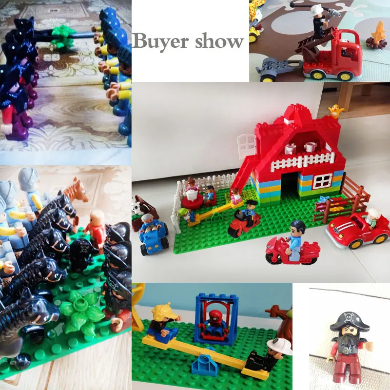 

Single Sale Big Size Building Blocks Character Compatible With Brand Bricks Family Figures Toys For Baby children Birthday Gift