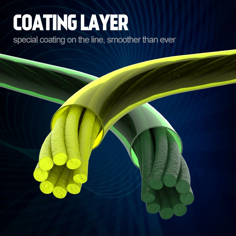 Hunthouse 4 Braided 8 braided Fishing Line 300m 500m 1000m 4 Strands 8 Strands PE braid line 16 25 35 50LB powerful fishing line