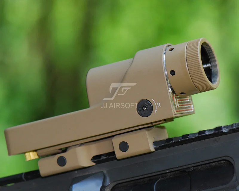 JJ Airsoft 1x24 Reflex Red Dot(черный/коричневый) RX06: Trijicon Reflex треугольник сетка
