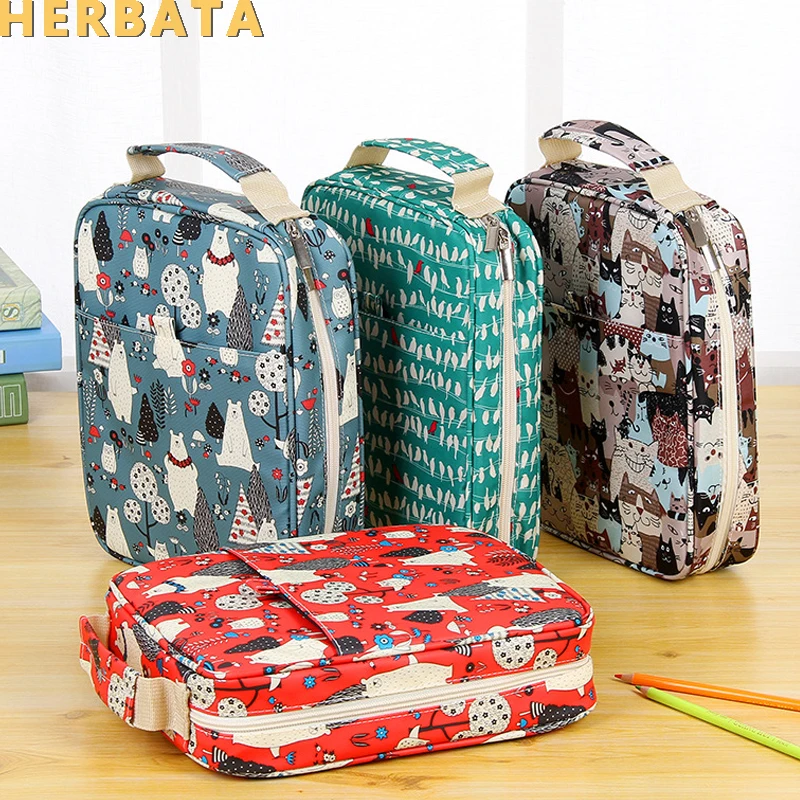 С высокой пропускной способностью Карандаш Чехол 150 отверстия пенал для ручек