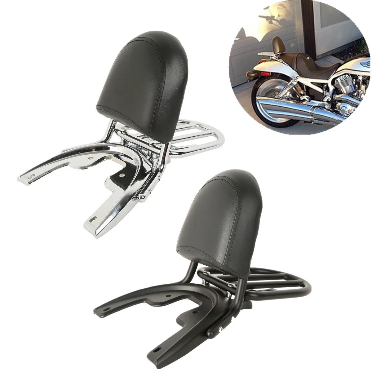 Motorcycle 180 Sissy Bar Backrest Luggage Rack &amp Baseplate For Harley VROD V ROD VRSCA VRSCB VRSCD VRSCSE 2002-2006 2005 2004 03 |