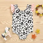 Лидер продаж 2021, детские купальники для маленьких девочек, бикини с леопардовым принтом, летний Цельный купальник, пляжная одежда, костюм для ванной комнаты