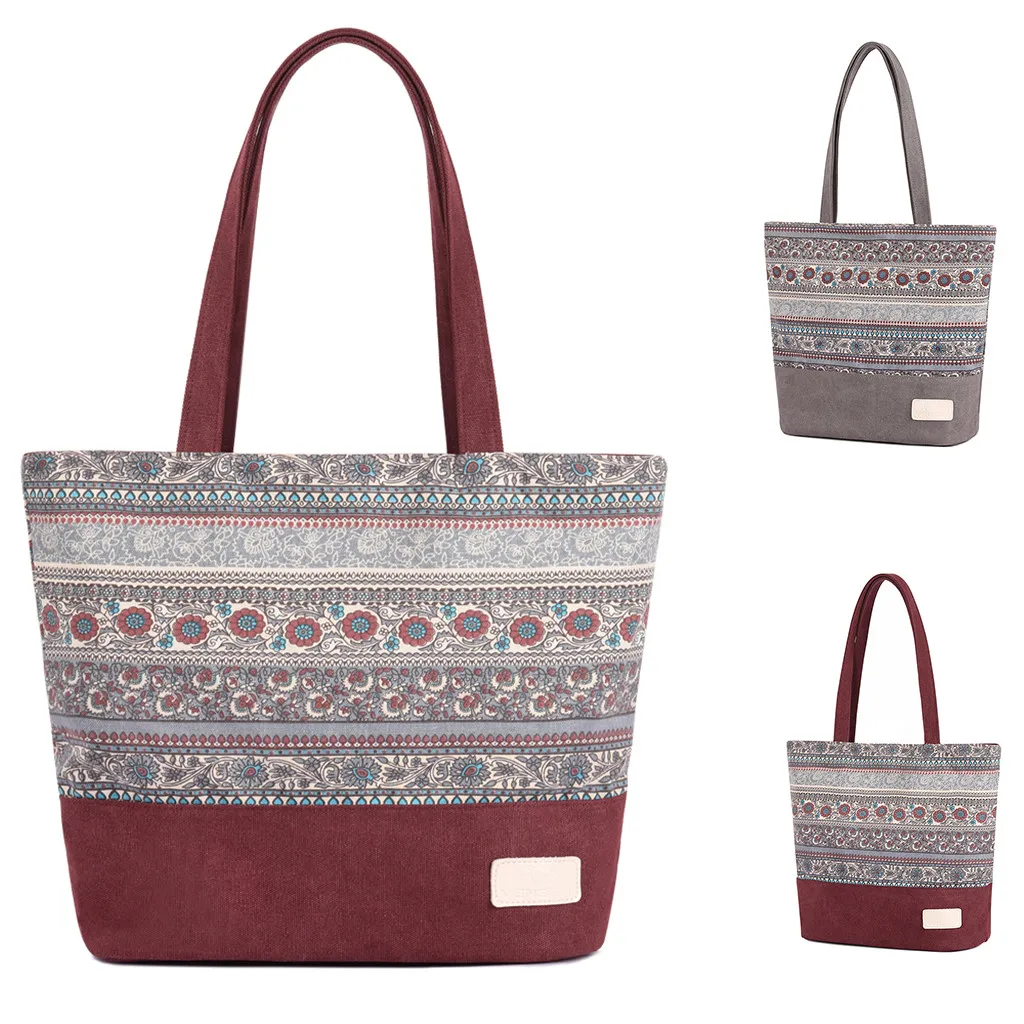 Женская сумка на плечо Большая вместительная Холщовая Сумка для шоппинга