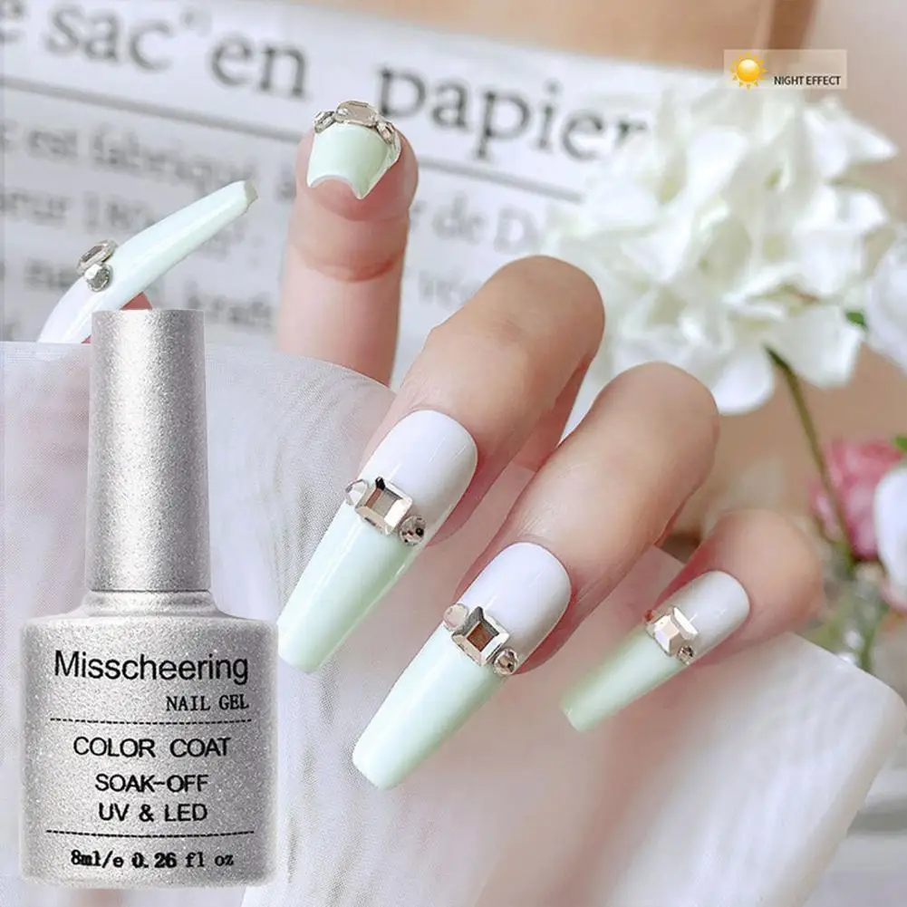 

Nail Color Coat Healthy Long Lasting Bright Nail Art Luminous Sealing Top Coat for Beauty Nail Luminous Gel Manicure Gel
