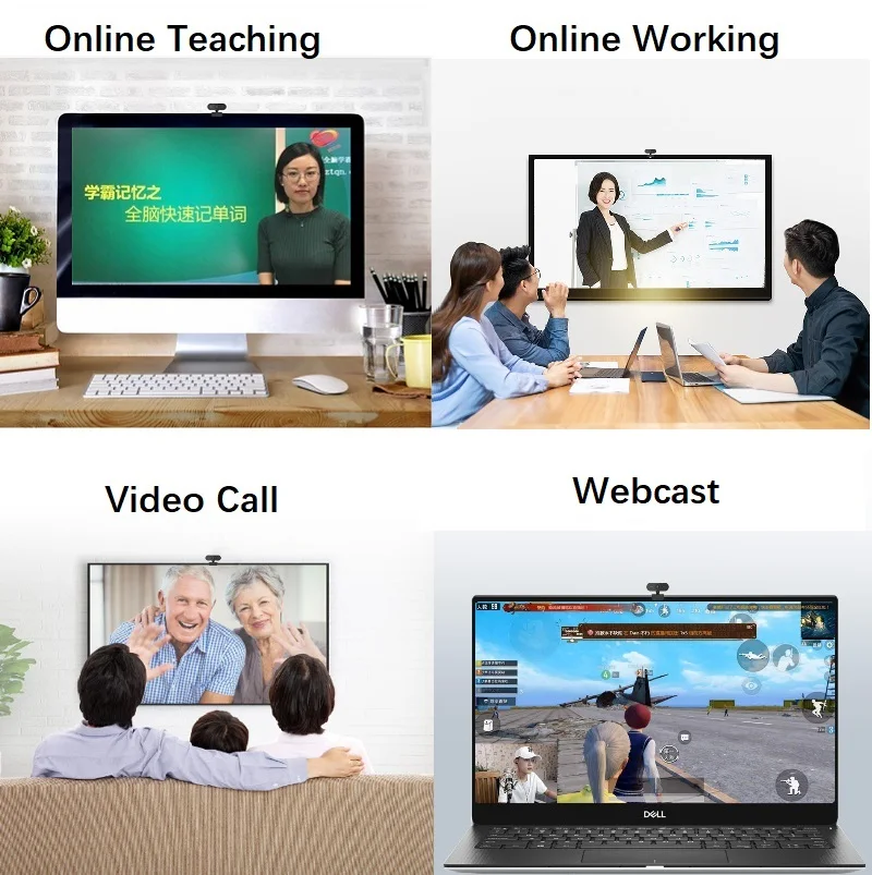 

2K Stream Webcam Built-in Microphone Rotatable Meeting Live Full HD Gaming Camera Custom Computer Usb Web Camera For PC Laptop