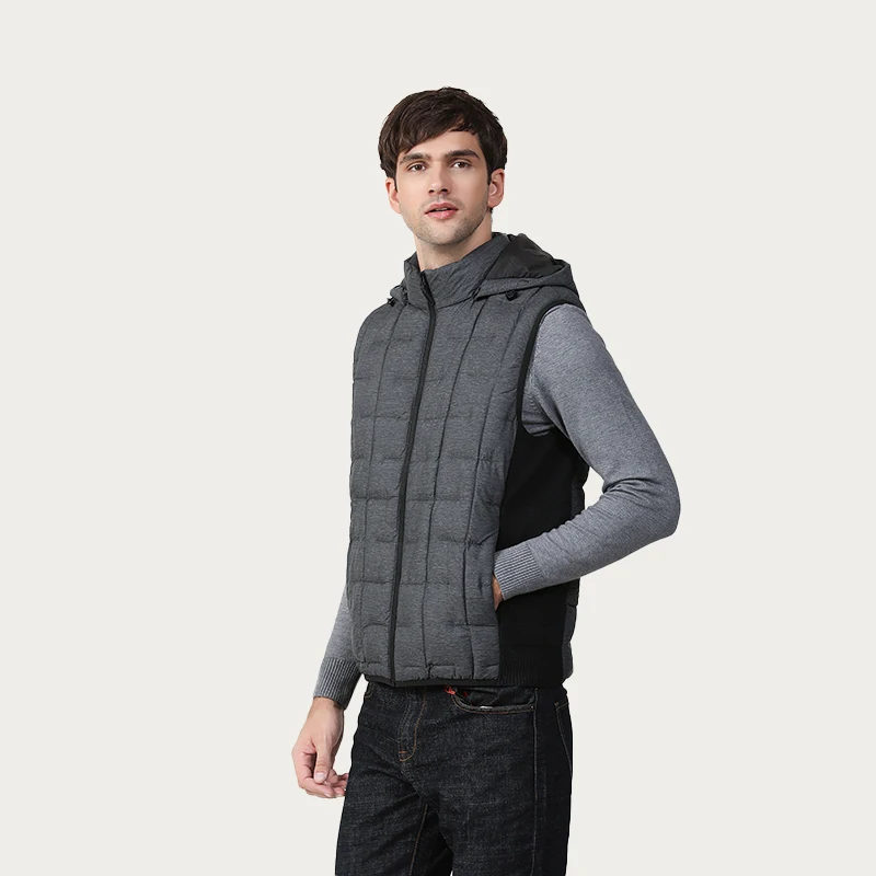 

New Winter Men's Stitching Slash Design Best Thick Clothing Autumn Warm Sleeveless Jacket Men's Casual Winter Plus Size Vest