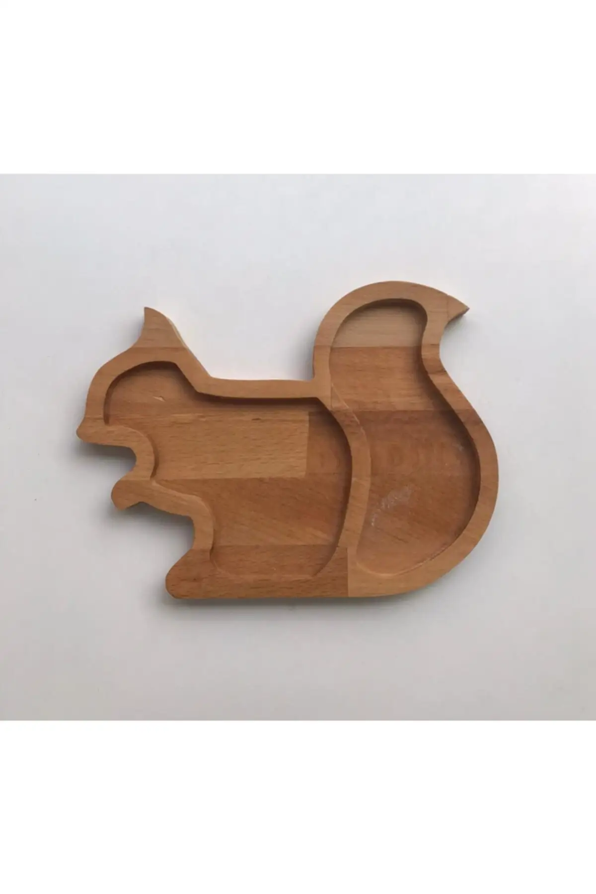 

Natural Wooden Squirrel design Ductile Confectionary home and kitchen service plate and decor