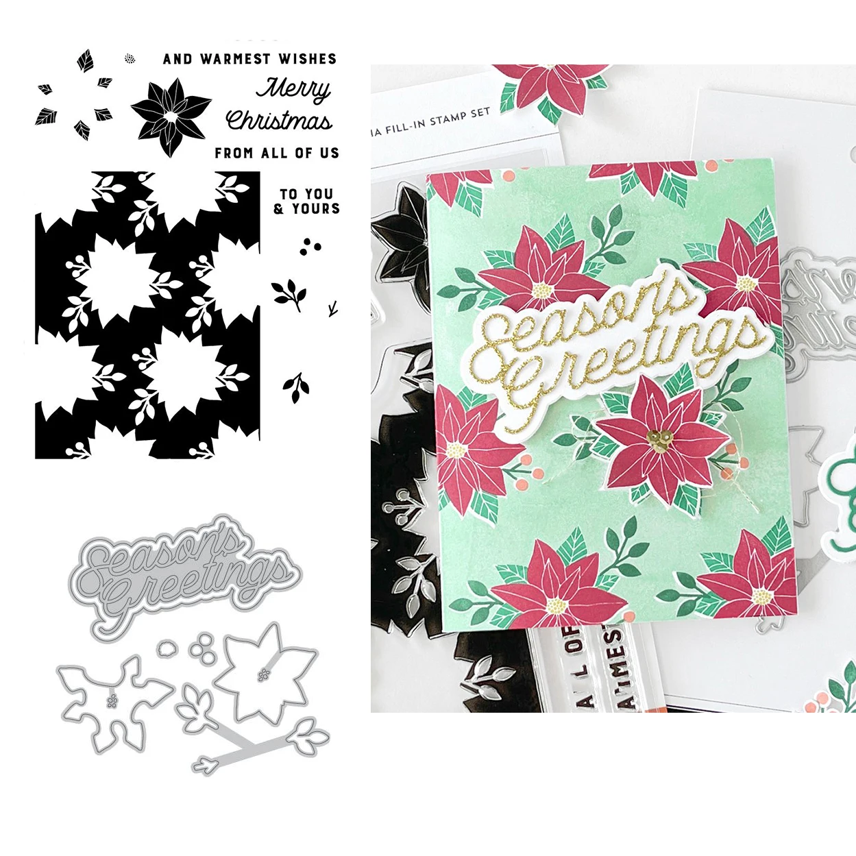 

Many Magenta Flower New Metal Cutting Dies Stamps Scrapbook Diary Decoration Embossing Dies Template DIY Greeting Card Handmade