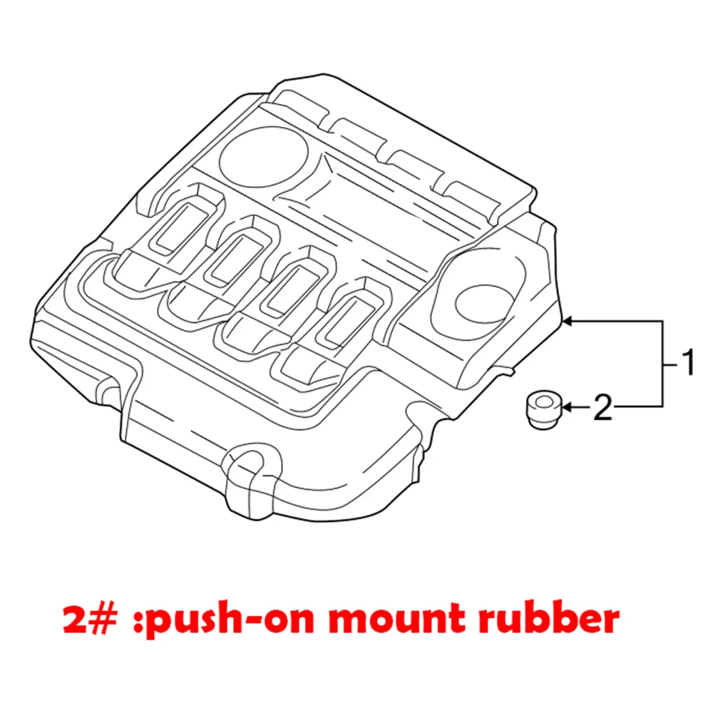 Черная резиновая втулка для автомобильного двигателя Audi A1 A3 A4 A5 A6 A7 A8 Q5 Q7 Зажимная