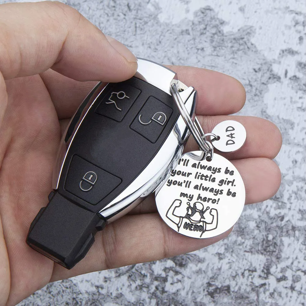 Брелок для ключей папы подарок мужчине мужу папе отцу на День отца дочери сына