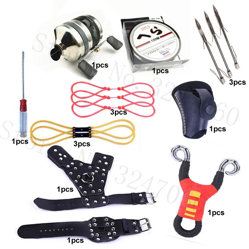 Мощный набор рогатки Рогатка для рыбалки Высококачественная профессиональная