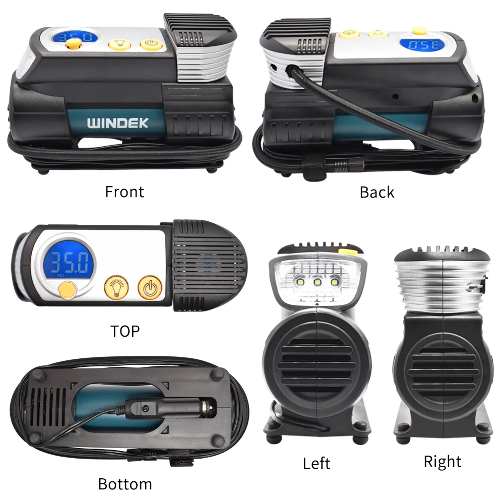 

Tire Compressor Inflator Pump for Car Automotive Wheels Super Fast Tyre Air Inflation Auto 12v Heavy Duty Suv Autocompressor