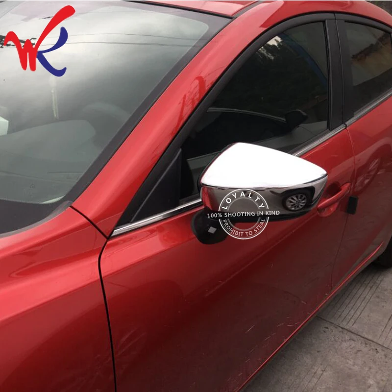 Лояльности для Mazda 3 AXELA 2017 2018 седан хэтчбек вид сбоку Зеркало заднего вида крышка