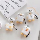 Чехол для Airpods 1, 2, 3, силиконовый мультяшный чехол утка для беспроводных наушников Airpods, симпатичный чехол для наушников Apple Airpods Pro