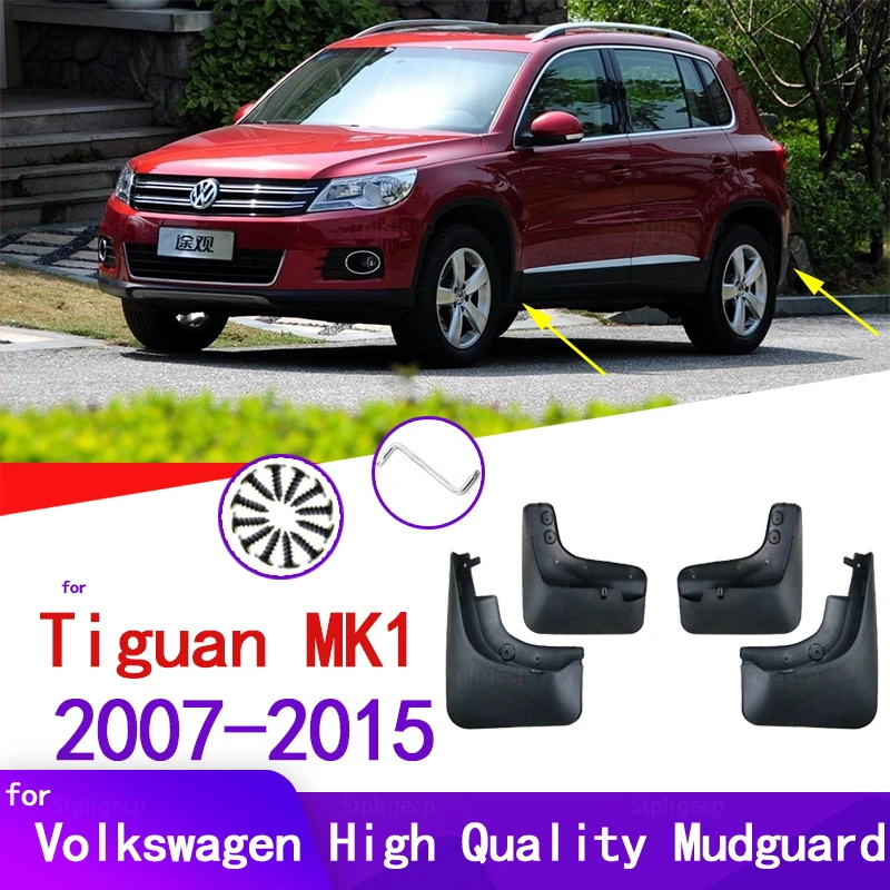 

Автомобильные брызговики для Volkswagen VW Tiguan MK1 AD1 5N 2007-2015, брызговики, аксессуары для крыльев