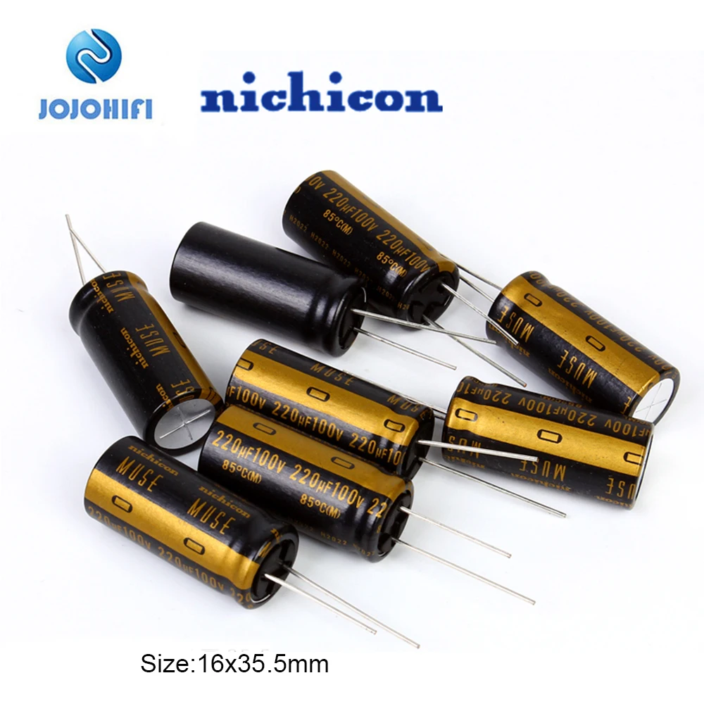 2 шт.-20 шт. Nichicon 220 мкФ 100 в 16x35 5 мм KZ MUSE в/220 шаг 7 лихорадка аудио электролитические