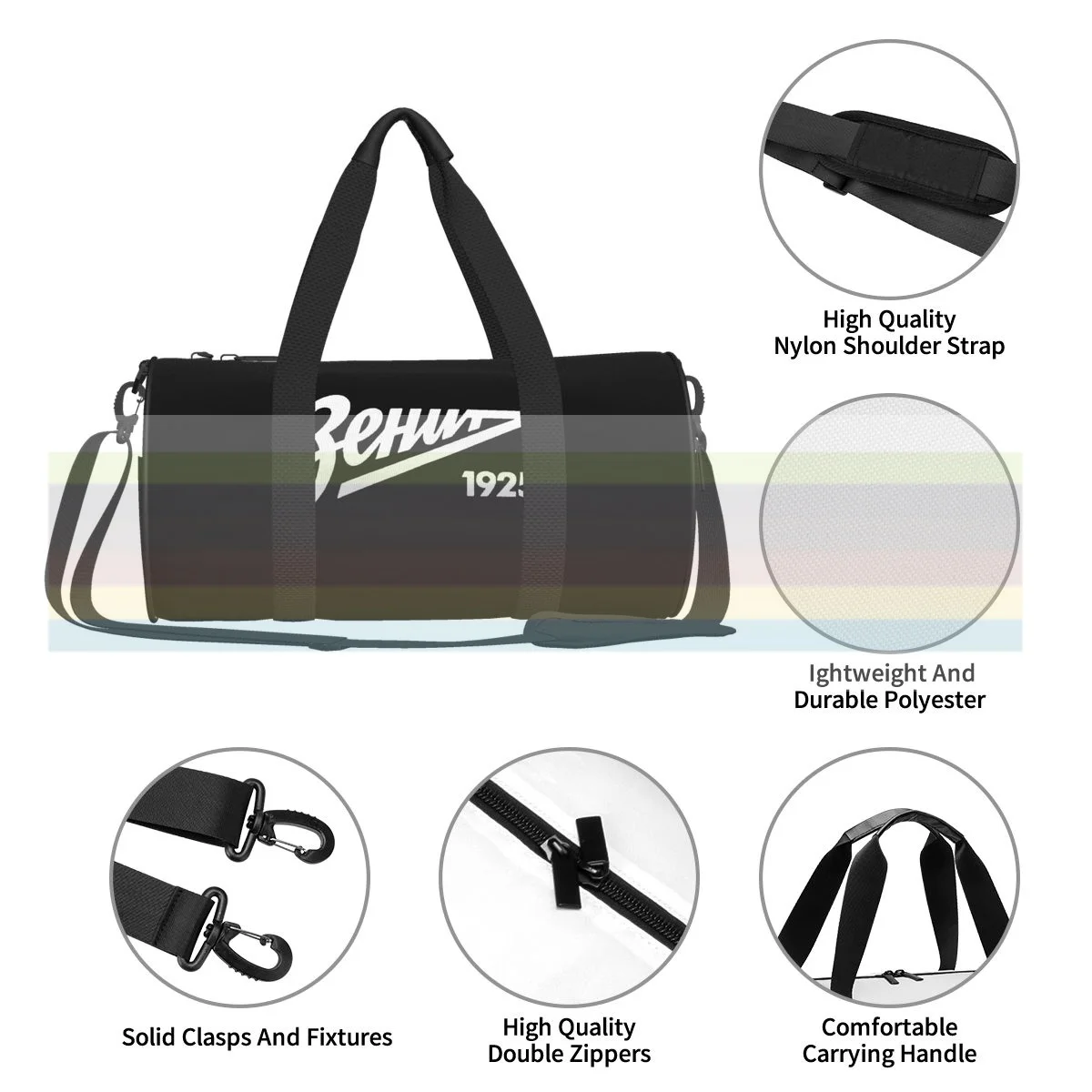 

universal travel sports fitness shoulder bag. Nylon portable outdoor sports bag. Dry and wet separation bag