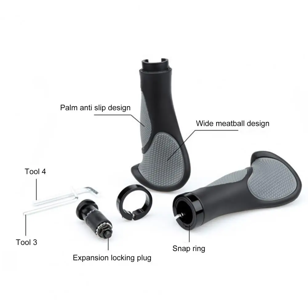 2 шт. горный велосипед резиновая Коза/Ox сигнал руля крышки ручка Gripsed | Спорт и