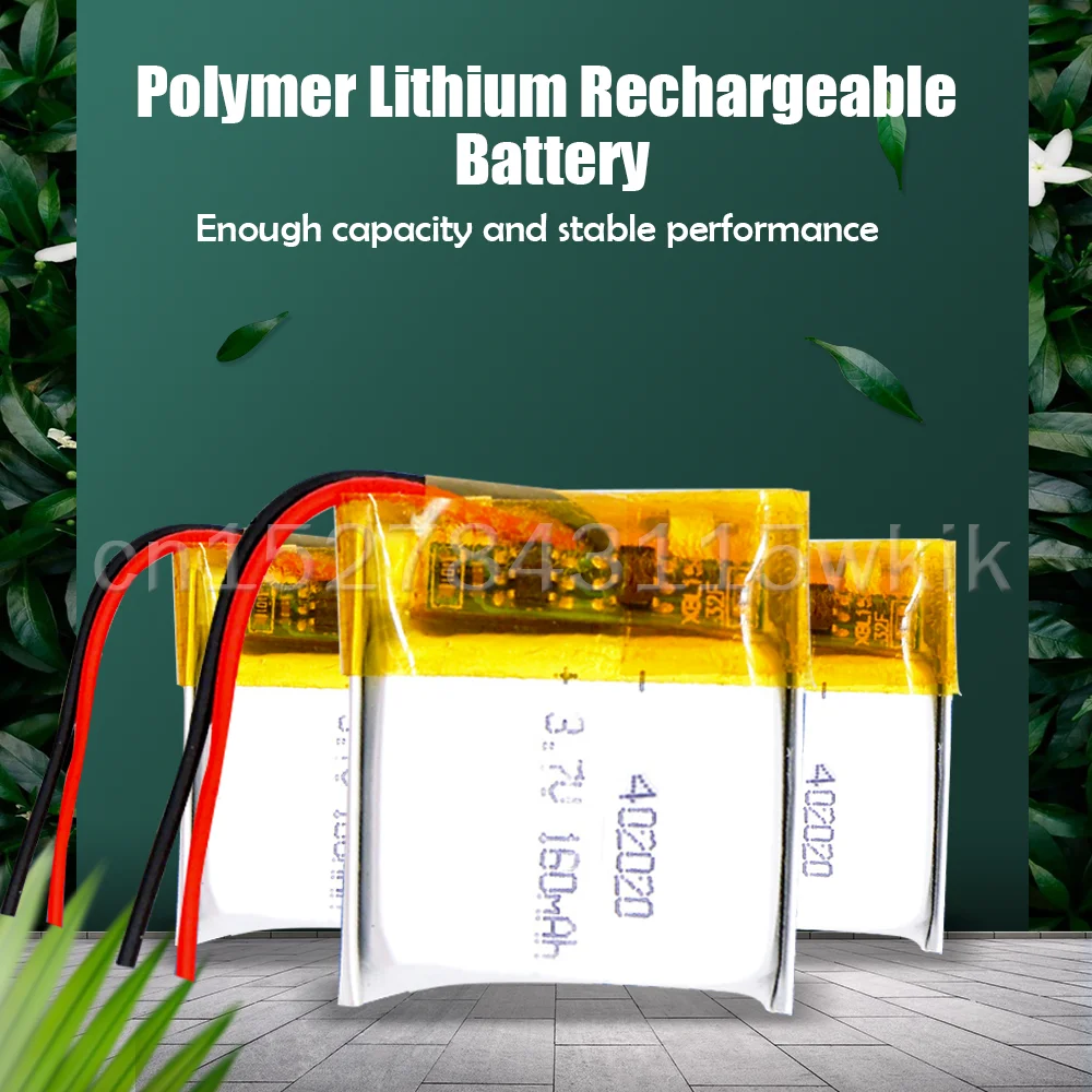 3.7v 160mAh 402020 Lithium Polymer Li-Po Rechargeable Battery For toys GPS PAD DVD DIY bluetooth headphone speaker phone | Электроника