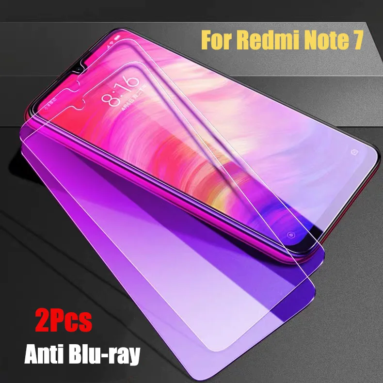 2 шт./лот, полностью закаленное стекло для Xiaomi Redmi Note 5 7 Pro, защита экрана 9 H, защита от Blu-ray, закаленное стекло для Redmi Note 7 Pro