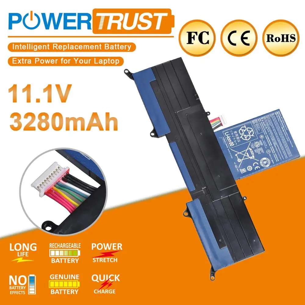 Новый аккумулятор для ноутбука AP11D3F ACER Aspire S3 951 2464G24iss 6464 MS2346|Аккумуляторы