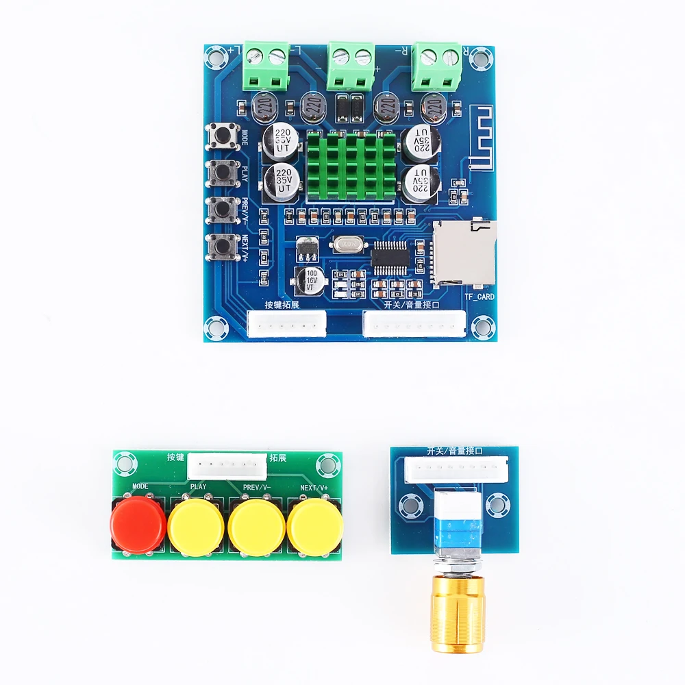 DC 12V-24V Bluetooth Dual Channel Audio Stereo Digital Power Amplifier Board 15W+15W Wireless Receiver Support TF Card | Инструменты