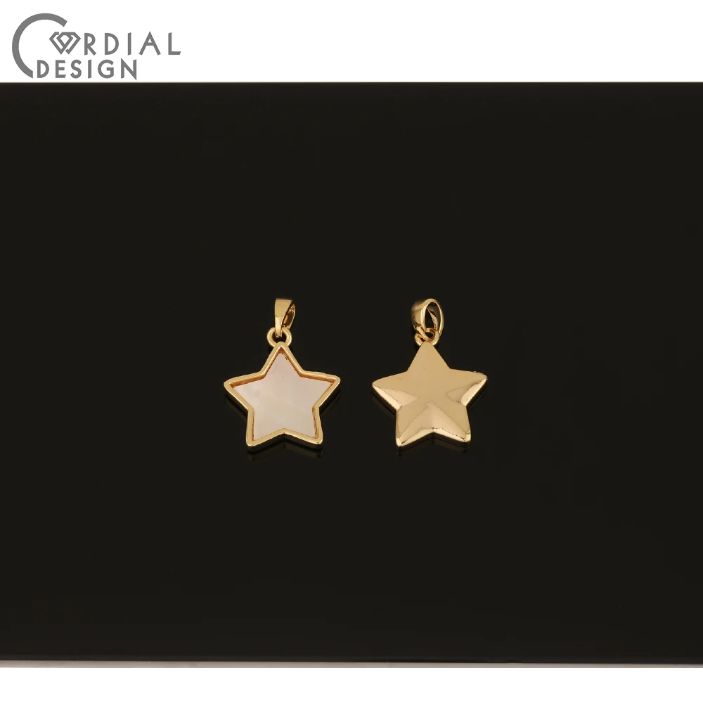 

Cordial Design 20Pcs DIY Pendant/Hand Made/Genuine Gold Plating/Jewelry Findings & Components/Natural Shell/Charms For Necklace