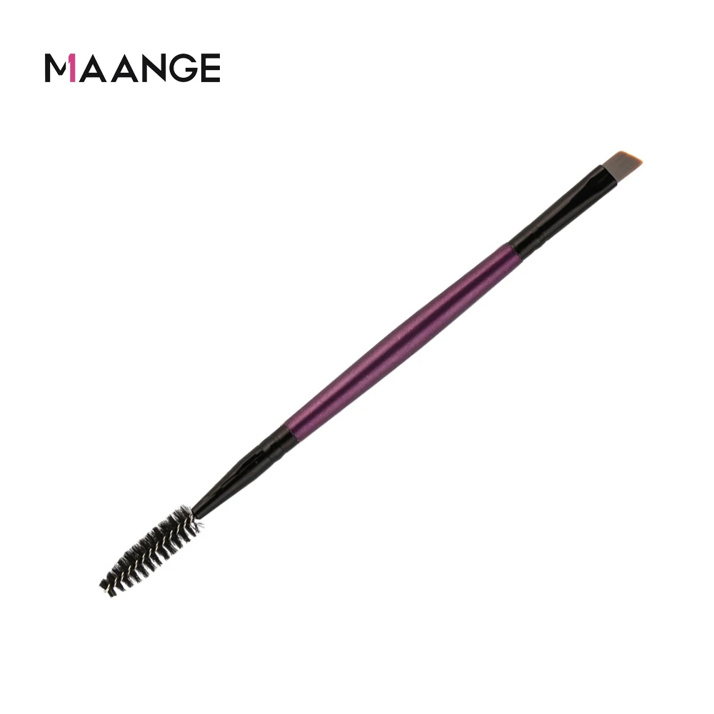 MAANGE 1 шт. Двусторонняя Кисть для макияжа бровей растушевка плоская Угловая