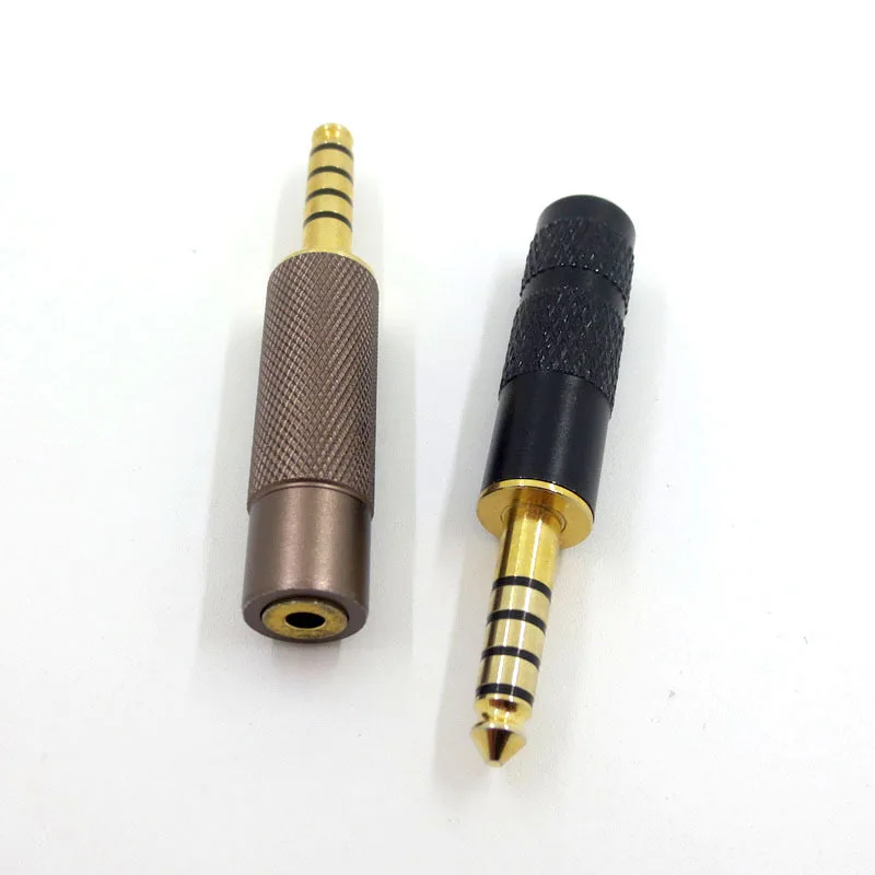 Gold Plated Base Adapter 4.4mm Male To 2.5mm Female Balance Plug Black Diamond Earphone DIY Accessory Headphone Repair Parts | Электроника