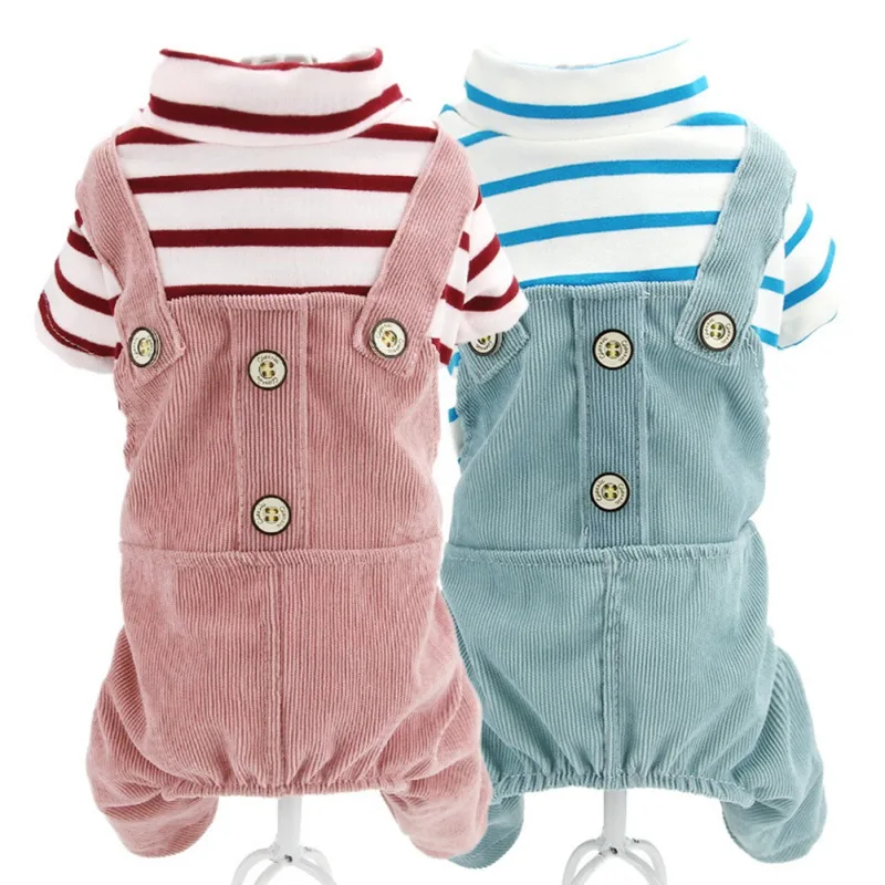 

Winter Dog Jumpsuit Overalls Warm Pet Clothes Small Medium Dog Jacket Hoodies For Cat Puppy Chihuahua Yorkie Pomeranian Clothing