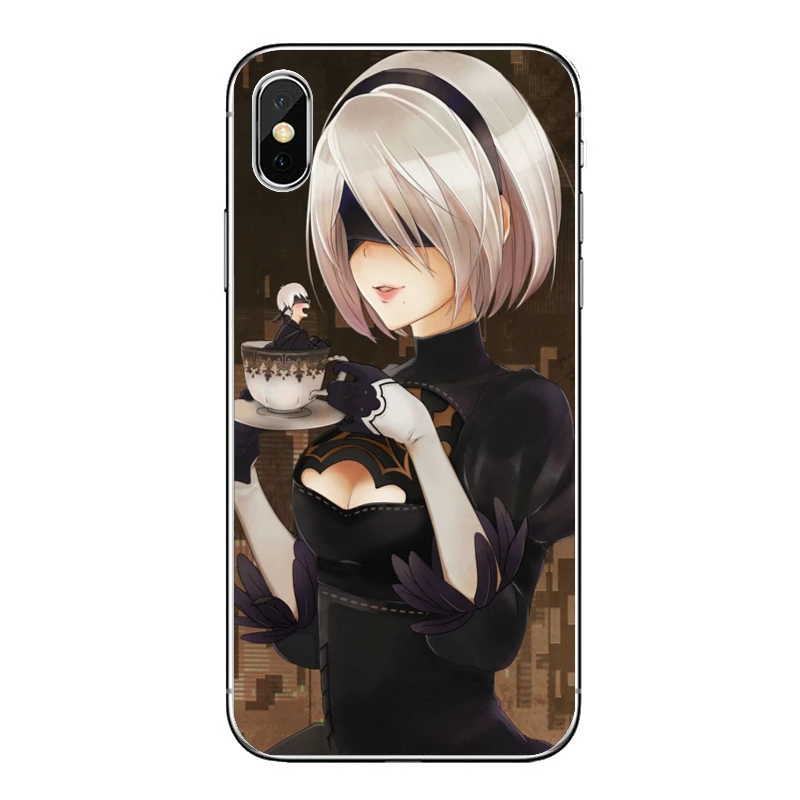 Аксессуары чехол NieR Automata Anime girl 2B для Xiaomi Mi 11 Note 10 10T 9 9T 8 Pro A2 Lite A3 A1 Poco F1 F2 M3 X3 NFC |