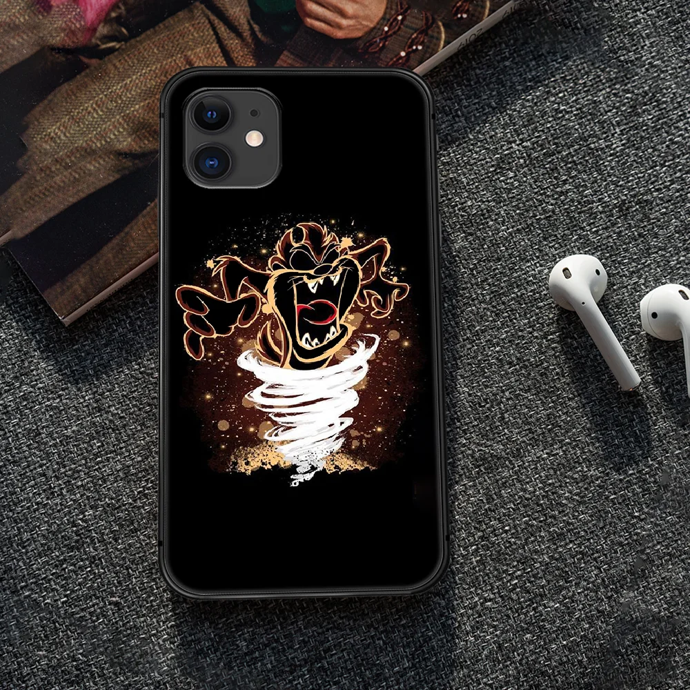 

Tunes Tasmanian Devil Taz Phone Case Cover Hull For iphone 5 5s se 2020 6 6s 7 8 12 mini plus X XS XR 11 PRO MAX black Cell Tpu