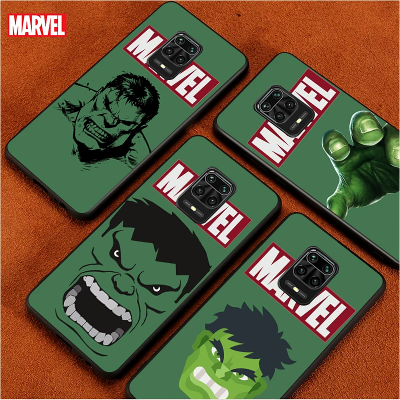 

Marvel The Incredible Hulk for Xiaomi Redmi Note 10 10S 9T 9 9S 8 8T 7 7S 6 5A 5 4X 4 Pro Max TPU Prime Phone Case